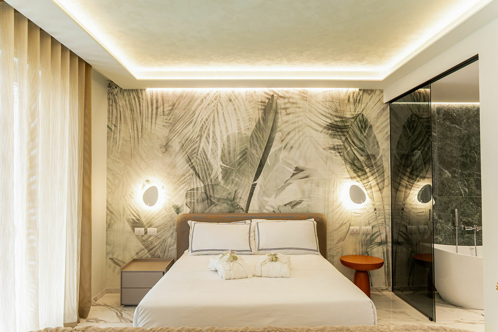 An Easter Suites interior in golden light